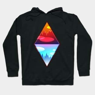 Mountain Iceberg Lavalamp Emblem Hoodie